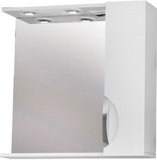 Sun-Aqua Зеркало -шкаф для ванной комнаты «ДЖИКА 75» правое с подсветкой