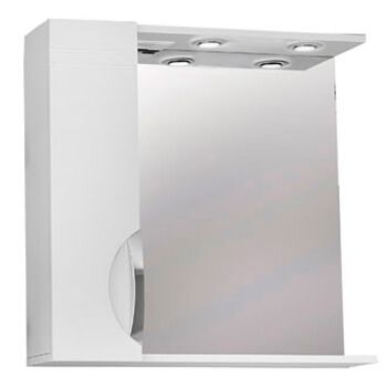 Зеркало-шкаф для ванной комнаты «ДЖИКА 75» левое/правое с подсветкой